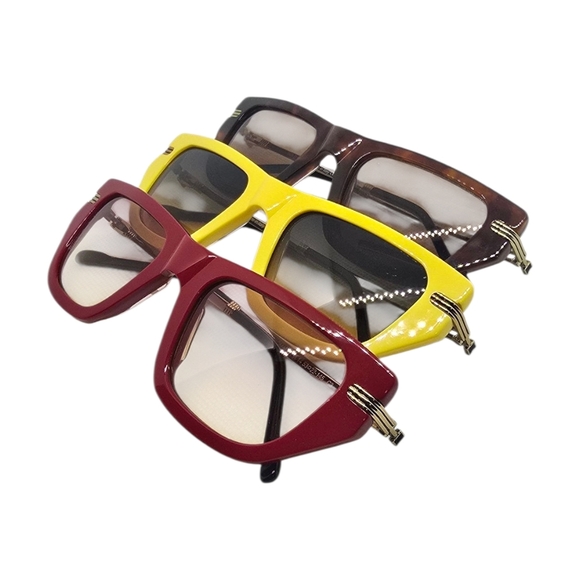 Stylish Sunglasses Trio - Brown, Yellow, Red PORTA ROMANA 3 PIECES main image 5